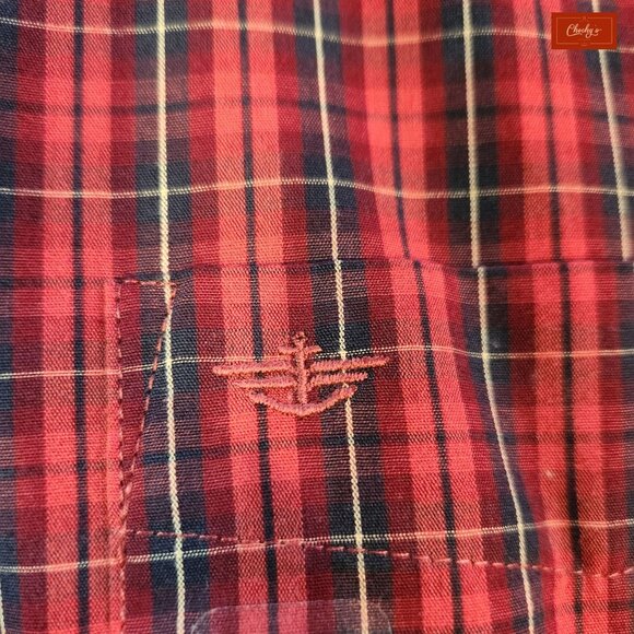 NEW Dockers Long Sleeve Red & Various Colors Shirt Sz XL(ID35) - Picture 4 of 6